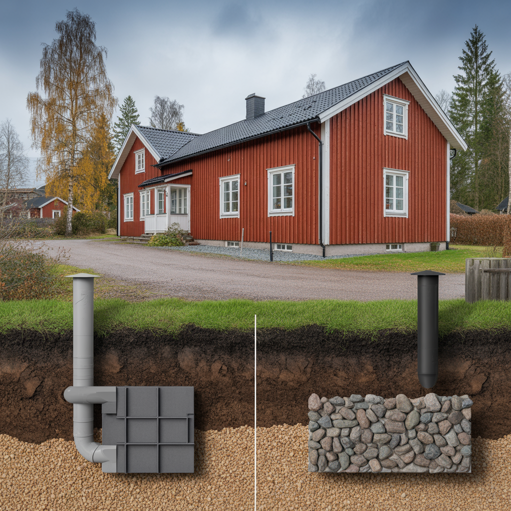 dagvattenkassett eller stenkista jamforelse av kapacitet och